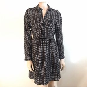 Madewell Black and White Midi Dress